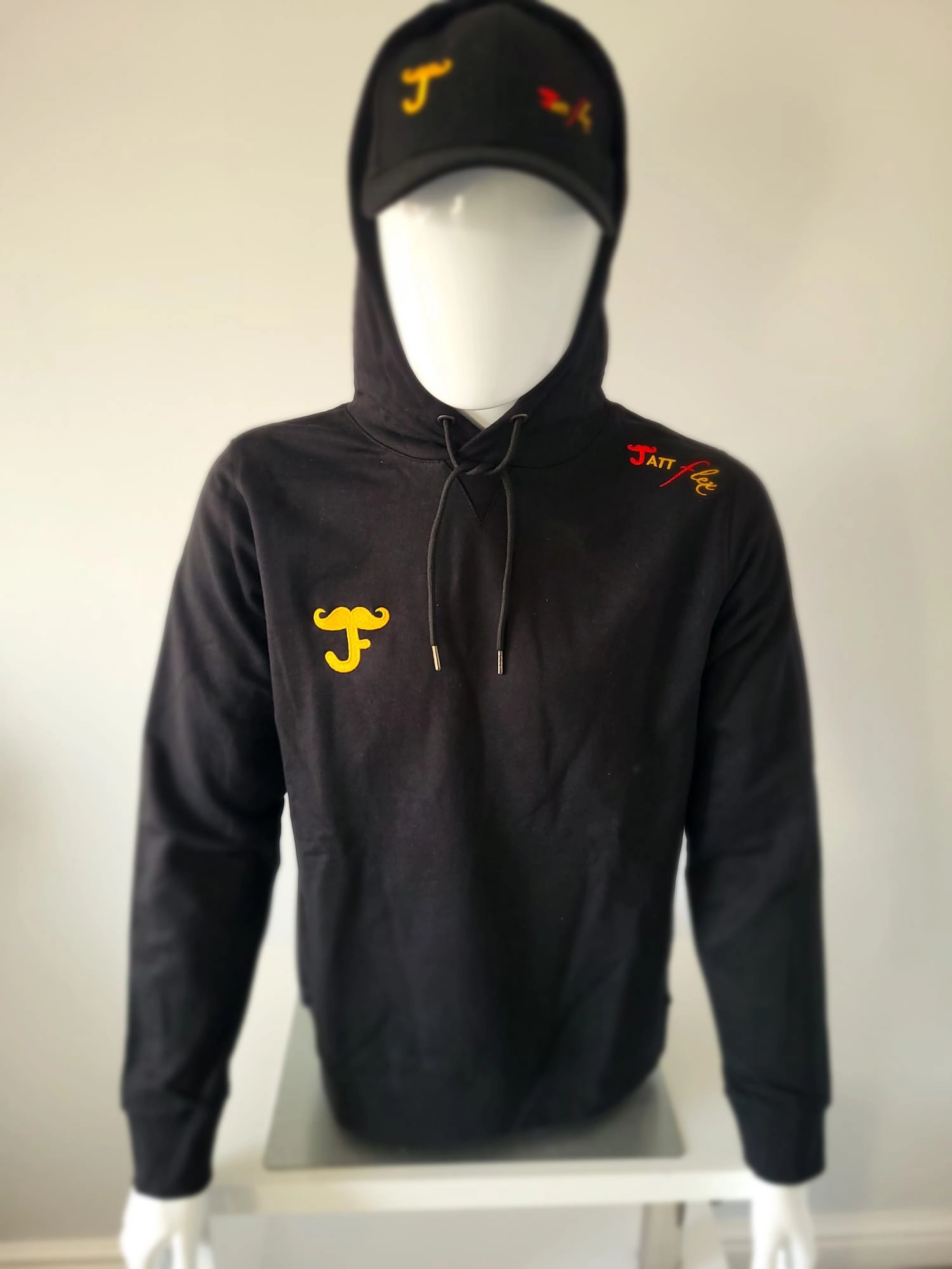 Black cotton hoody